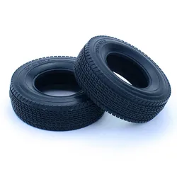 1 Pair RC Ruck Rubber Tire 26mm Width Tyre for 1/14 Tamiya SCANIA 770S R620 VOLVO BENZ Arocs MAN TGX LESU Car Accessories