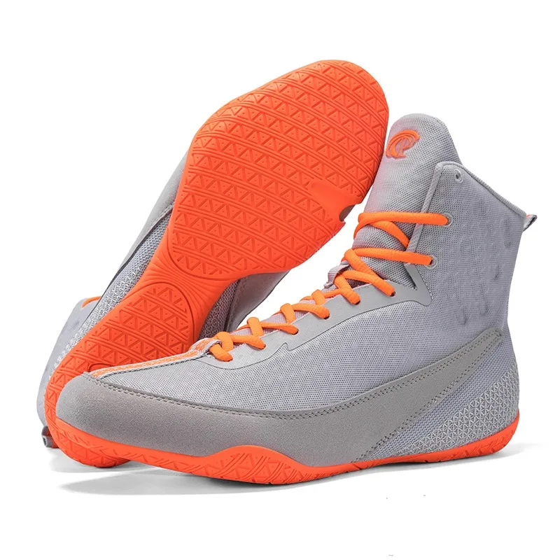 Classic Brand Comfortable Mid-Top Wrestling Shoe Professional Boxing Fighting Boots Top Quality Competition Sport Fighting Shoe
