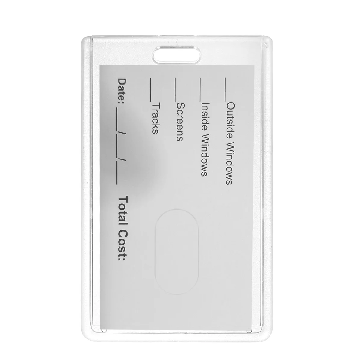 

6pcs Id Badge Holder Acrylic Credit Holder Dustproof For Business School Travel Use Lightweight Card Organizer