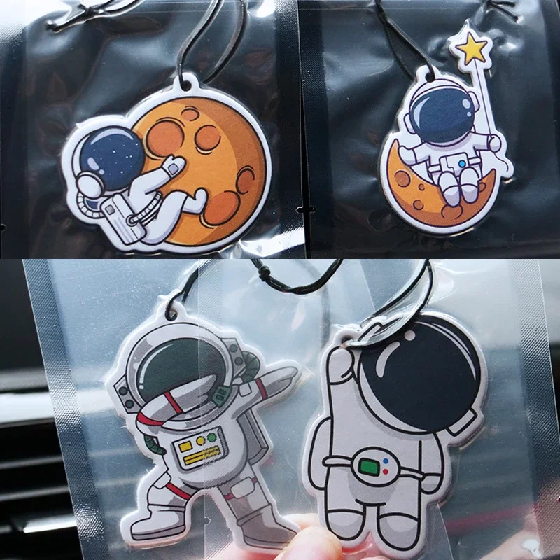 Creative Cartoon Car Fragrance Piece Long-Lasting Fragrant Air Freshener Astronaut Perfume Pieces Auto Interior Decor Accessorie