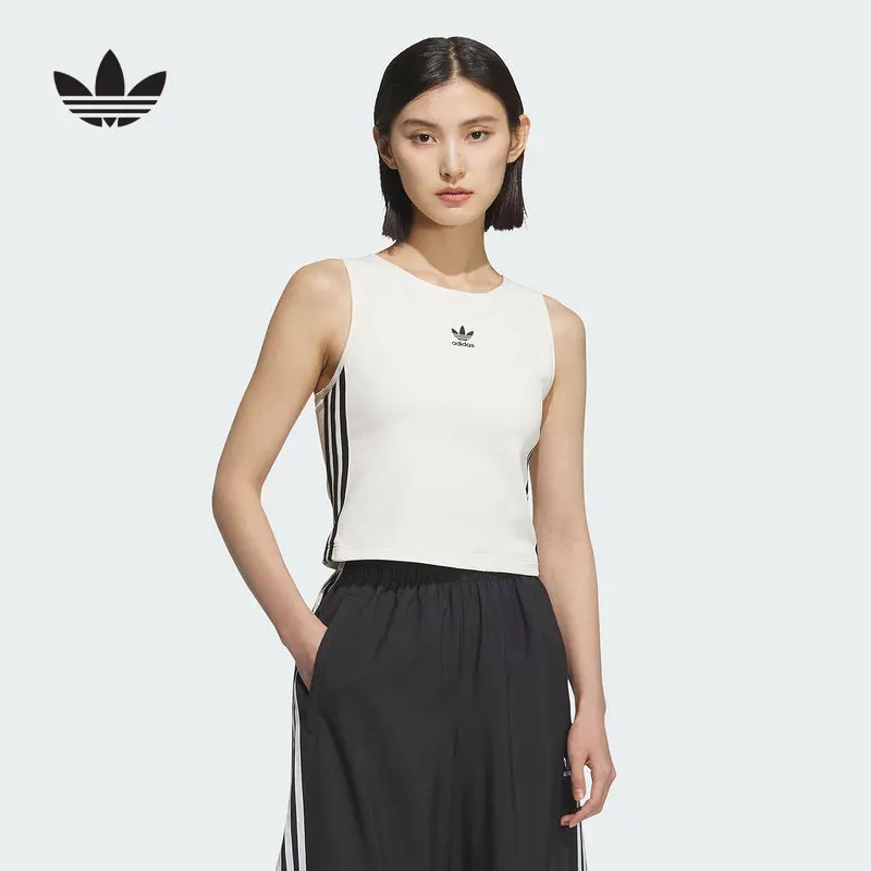 Tank Top Training Vest  Sport VestAdidas Short Crew Neck Tshirt Anti Sweat Indoor Gym Cross Training Daily Athletic WearKB6418