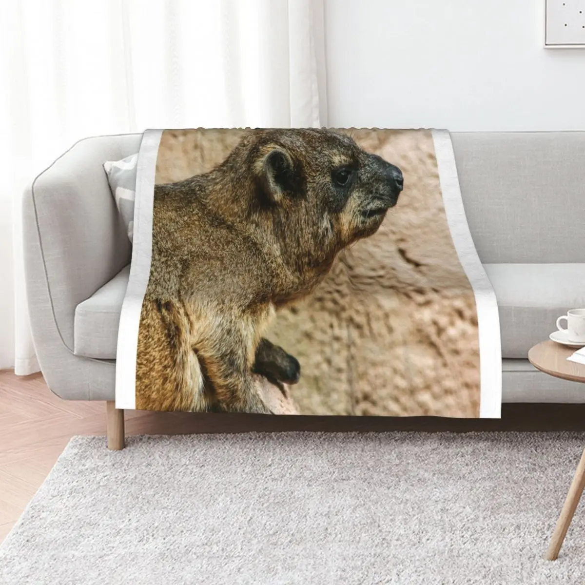 Rock hyrax Throw Blanket Kid'S Bed cosplay anime Sofas christmas decoration Cute Plaid Blankets
