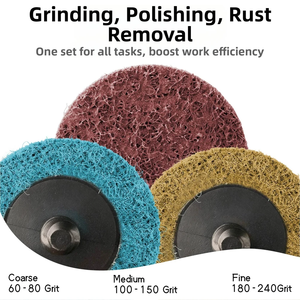 1set Polishing Wheel Kit For Metal Rust Removal Grinding Electric Grinder Hand Drill Engraving Machines Accessories