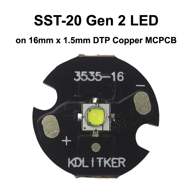 SST-20 Gen 2 10W 3A 1100 lumen 6500K SMD 3535 LED emettitore torcia fai da te LED Bead