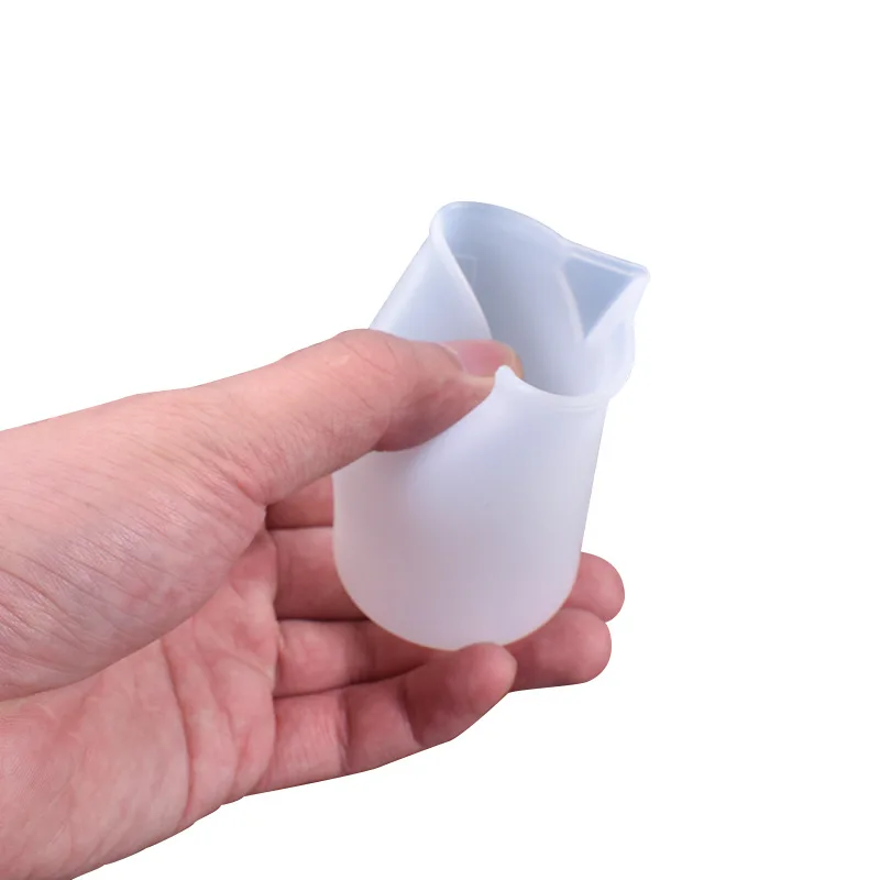 Misurino in Silicone senza lavaggio strumento fatto a mano fai da te con scala tazza di miscelazione da 100ml per strumenti di creazione di gioielli in resina