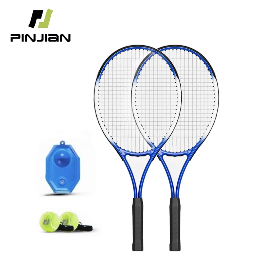 

Beach Tennis Racket 2Pcs Kids Outdoor Sports Racquet Set Children's Beginners Serve Rebound Training Tennis Racket Set