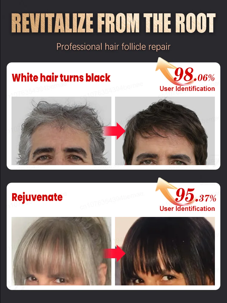 White hair turns black instantly, regaining youthful confidence