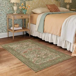 VIKAMA 1PC Persian Vintage Crystal Velvet Carpet Living Room Bedroom Full Bed Side Blanket Study Non-Slip Carpet Home Decoration