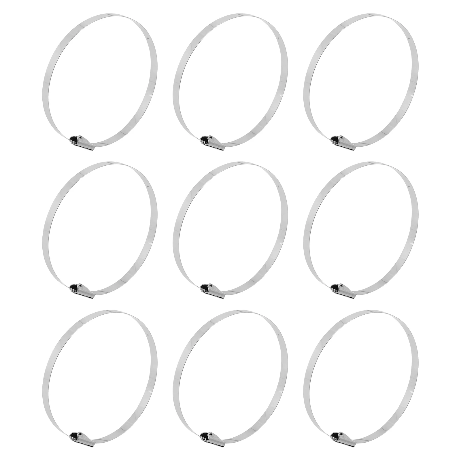 

100 Pcs Stainless Steel Cable Ties Durable White Silver Household Supplies ganizers Long Life Corrosion Resistant