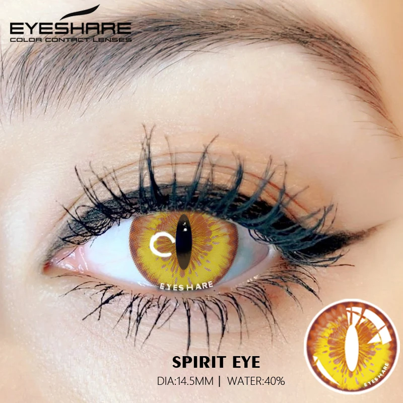 EYESHARE Color Contact Lenses For Eyes Anime Cosplay Colored Lenses Blue Yellow Halloween Lenses Contact Lens Beauty Makeup