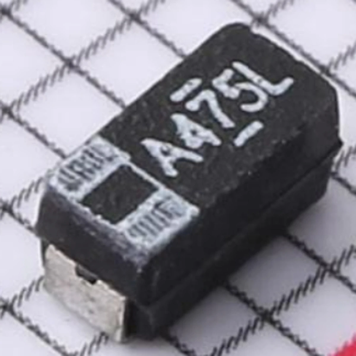 10PCS original; MARKING：A475L； Tantalum capacitor 10V ± 20% 4.7uF 5 Ω; 1206(3216 metric)：293D475X0010A2TE3