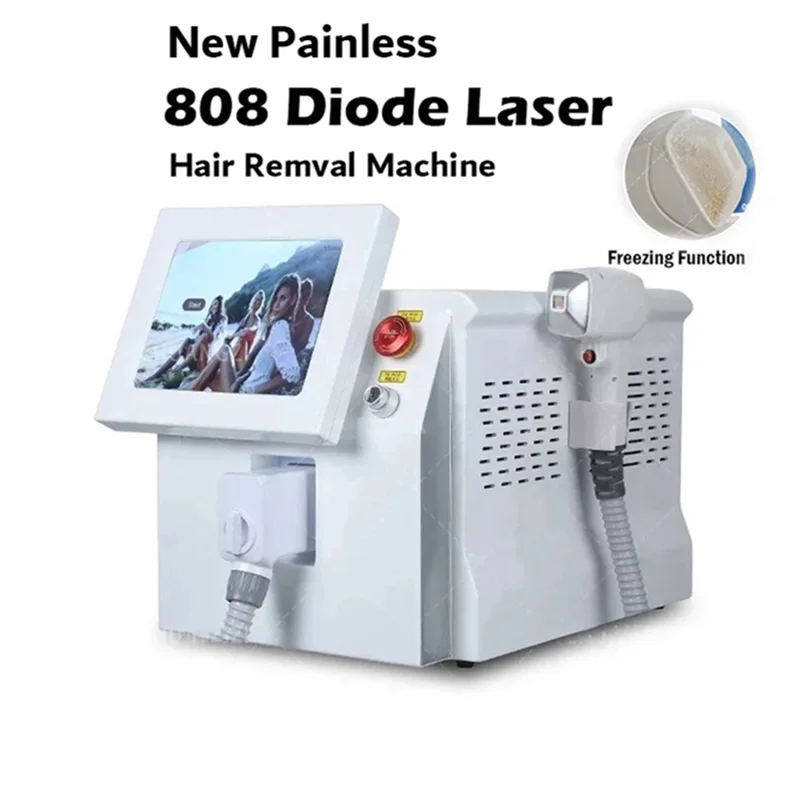 HOT 808 Diode Laser Hair Removal Machine 2000W 3 Wavelength 755NM 808NM 1064NM Permanent Painless Portable Wholesale Price HOT