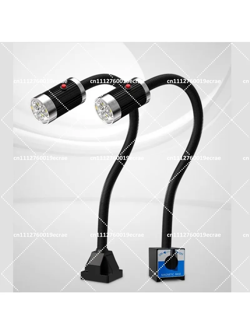 9W LED Work Light with Magnetic Base, 24-36V CNC Lathe Machine Lamp, Super Bright Industrial Table Light 110V/220V