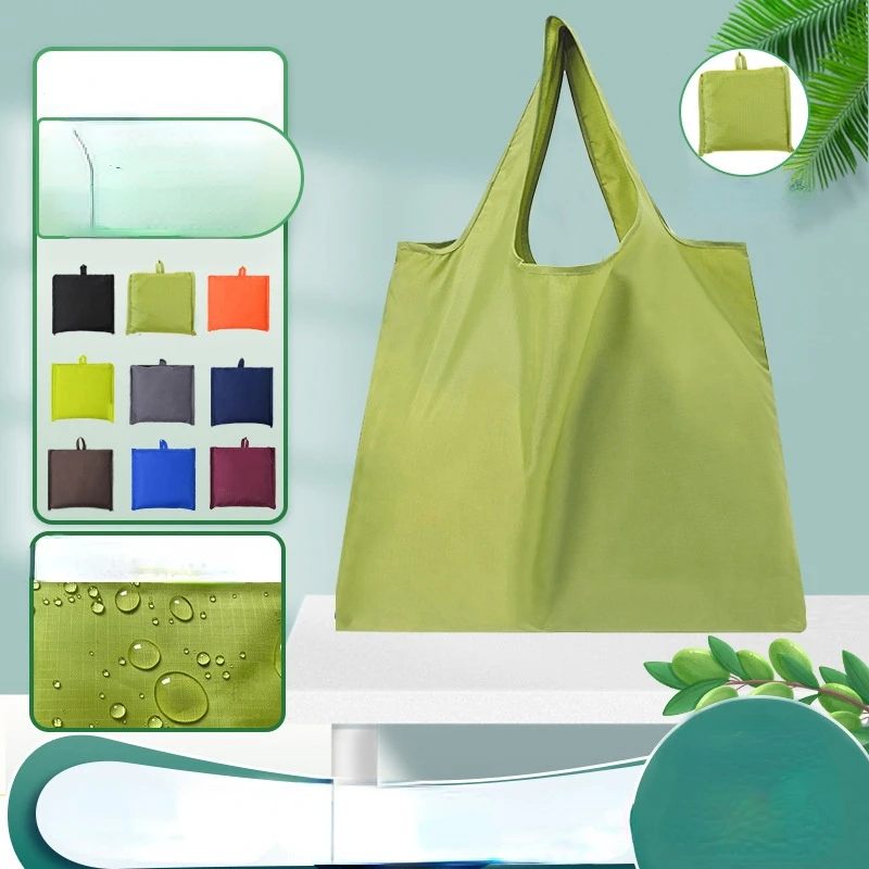 Eco-Friendly Folding Shopping Bag Reusable Large Capacity Handbags Shoulder Bag