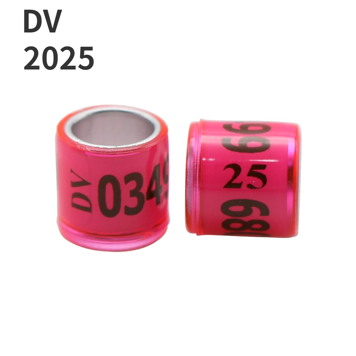 2025 Aluminum Plastic Pigeon Foot Ring With Number Bird Ring Messenger Pigeon Foot Signage Carry Identification Circle