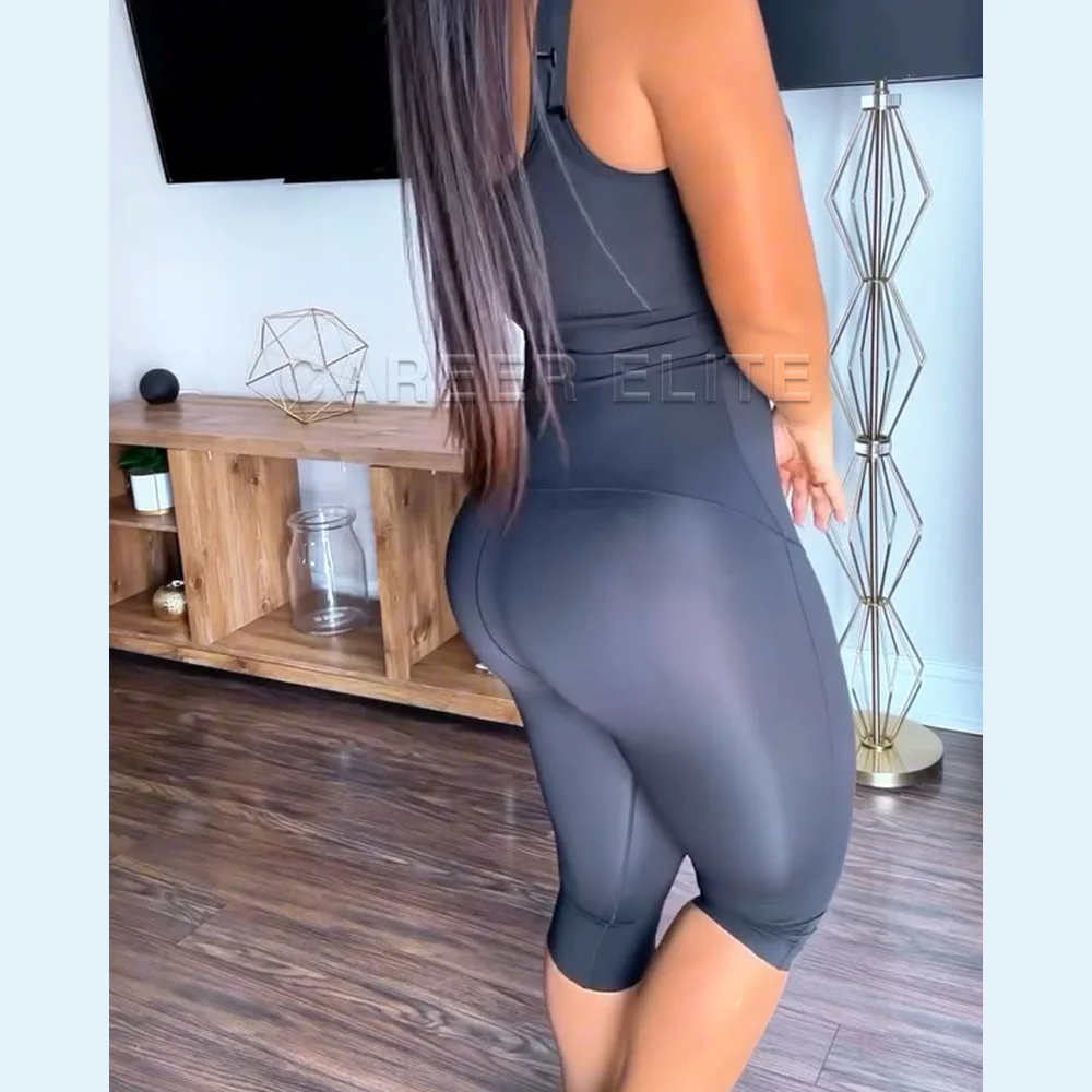 Fajas Colombiana for Women Sculpting Hourglass Girdle Post-Surgical Flat Abdomen Sheath Knee  Length Pants Push Up Body Shaper