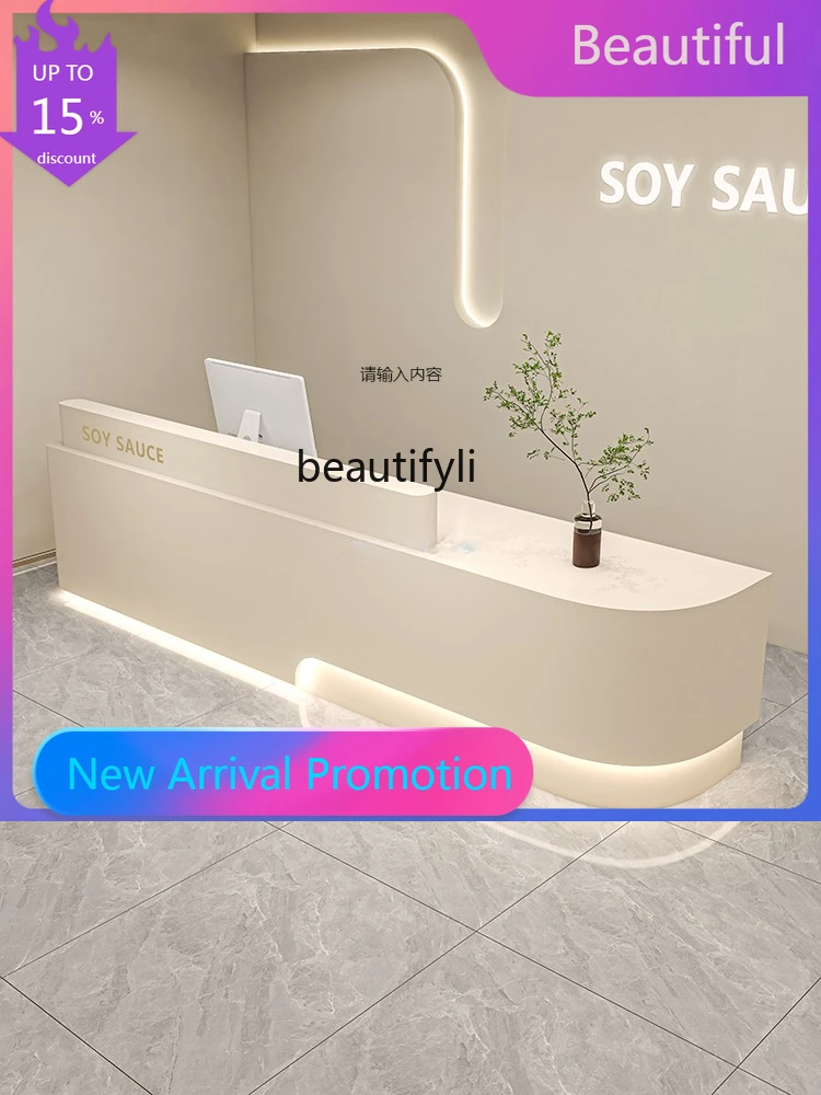 

zGzSimple Beauty Salon Cashier Clothing Store Yoga Studio Bar Salon Medical Beauty Reception Desk Company Reception Desk Paint