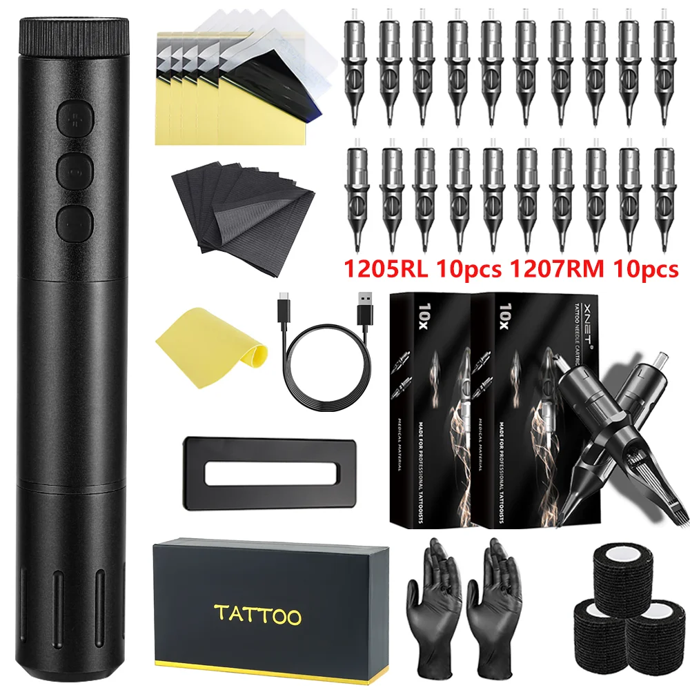 

Tattoo Kit T-Rex Wireless Tattoo Machine Pen Kit 3.5mm Stroke Permanent Makeup Tattoo Machine Pen Kit