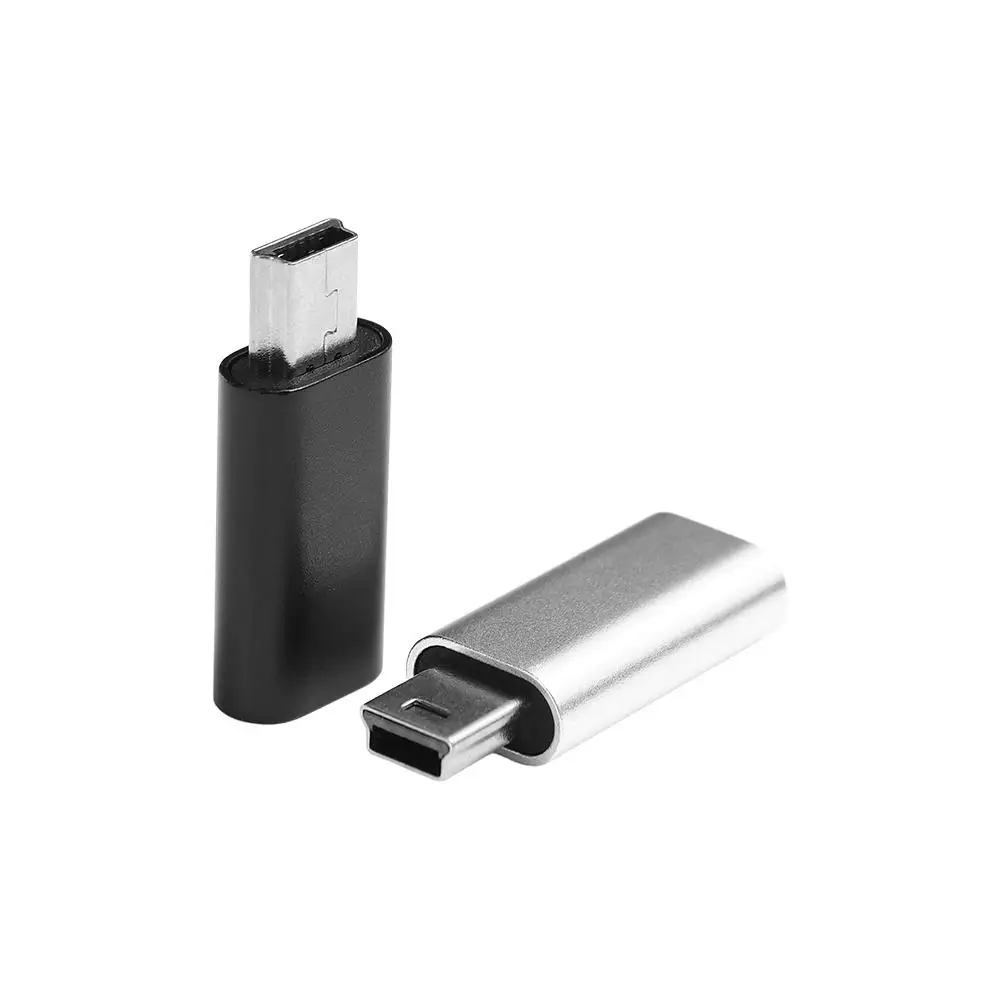 Male Type C Female USB2.0 Data Transfer OTG Adapter Mini USB To Type-C Connector Data Transfer Connector Mini 5 Pin USB Adapter