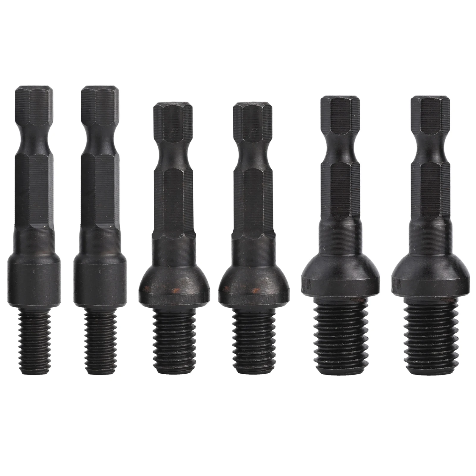 6 Piece M6 M8 M10 Self Tapping Socket Adapter Set for Electric Drills Chrome Vanadium Steel 1/4 Inch Hex Shank