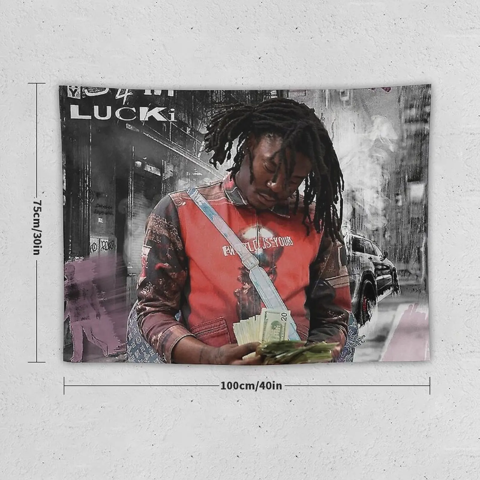 Lucki Days B4 III poster Tapestry Room Decorations Aesthetic Wall Decoration Items Aesthetic Room Decors Tapestry