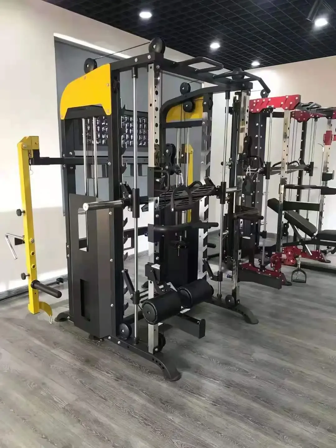 Smith Integrated Trainer Gantry Squat Rack Stazione combinata per attrezzature fitness commerciali Palestra