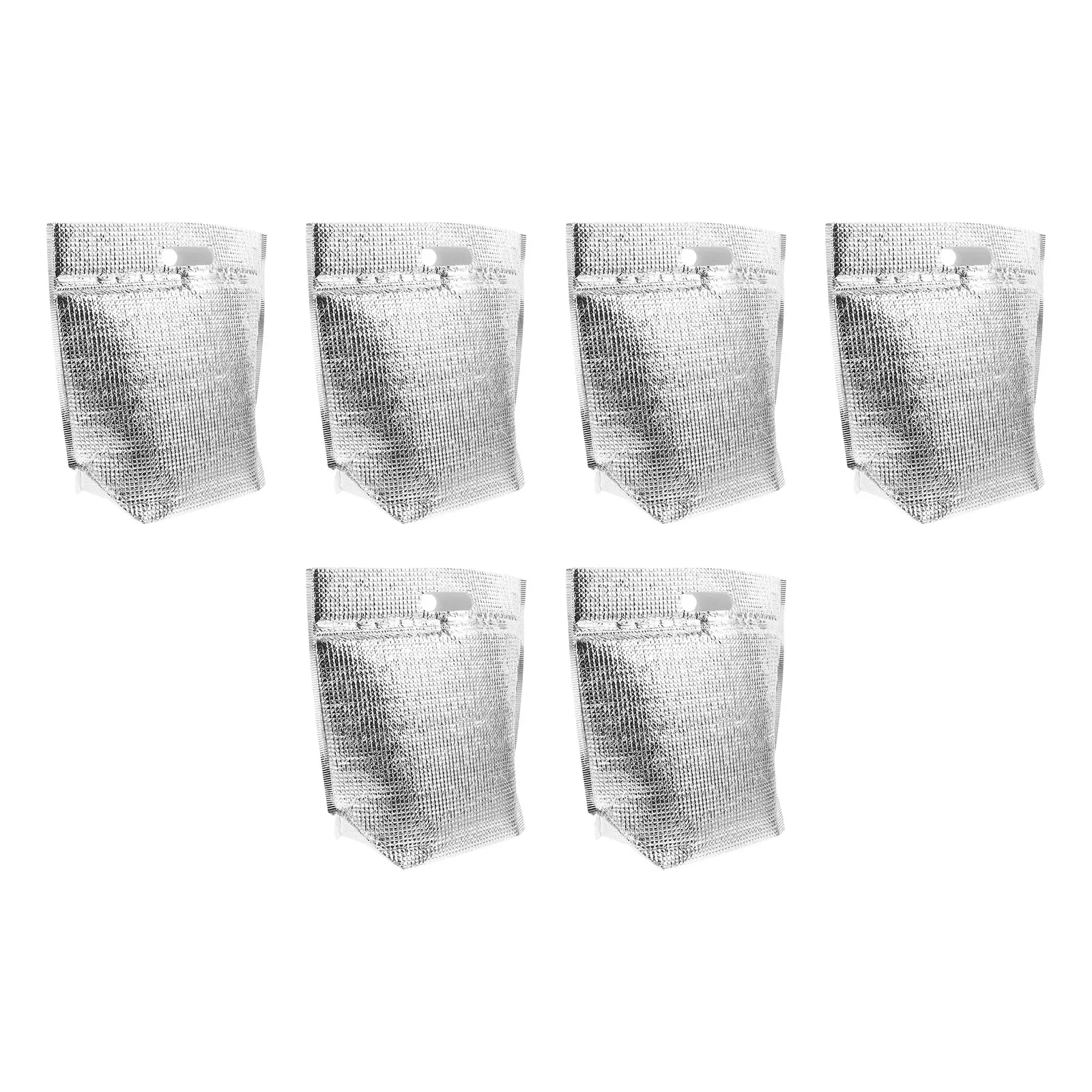 

6pcs Insulated Tote Bag Lunch Hot Food Carrier Thermal Storage Bags Keep Warm Cake Delivery Outdoor Takeout Reusable Food