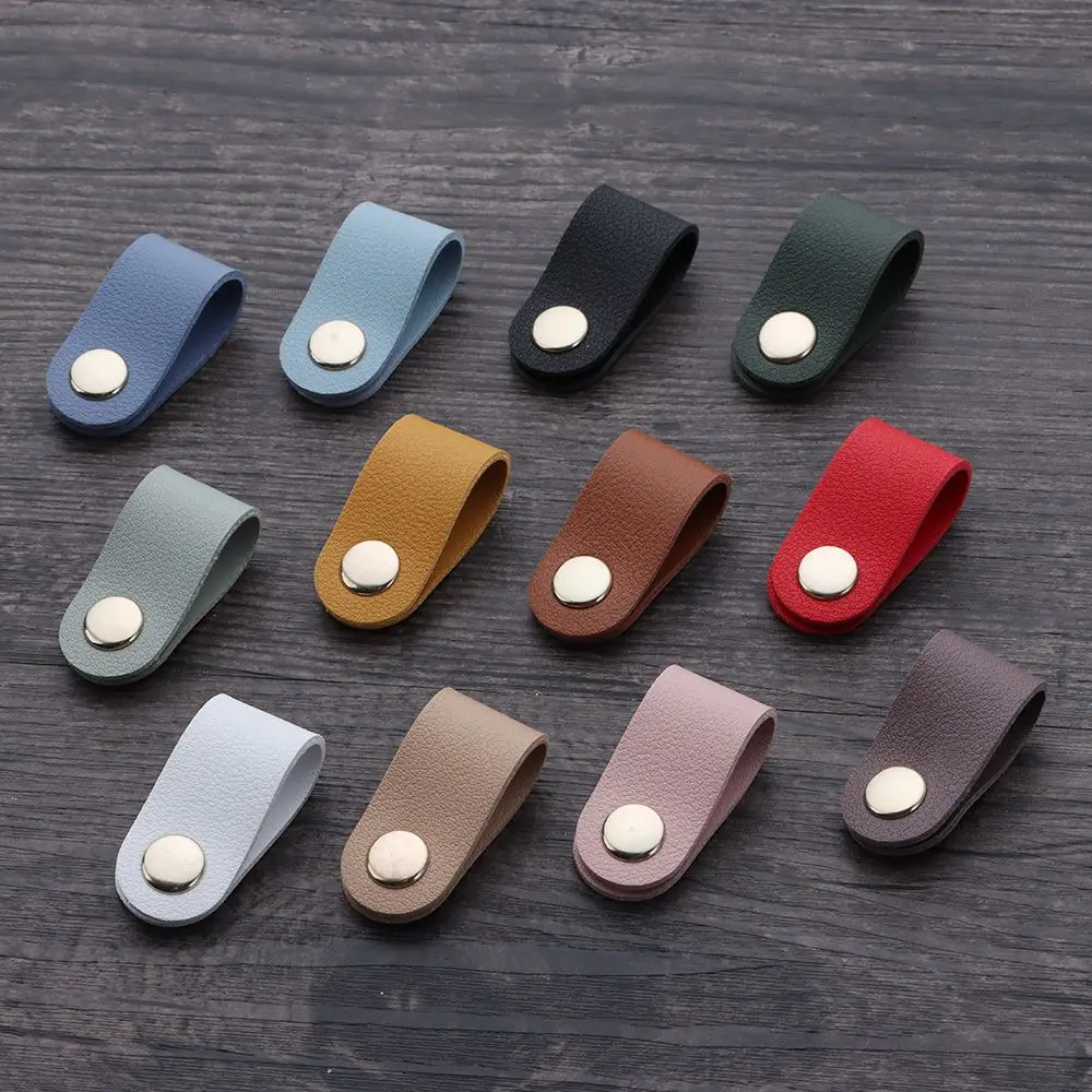 Cute Cartoon Cable Winder Leather Cable Management Winder Tie Cord Organizer Charger Cable Protector Earphone Cord Winder