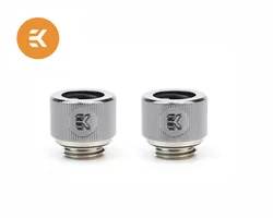 EK-HDC Fitting 12mm G1/4 Black Nickel, EKWB 12mm Hard Tubing Fittings ,Computer water cooling special accessories.2pcs/6pcs
