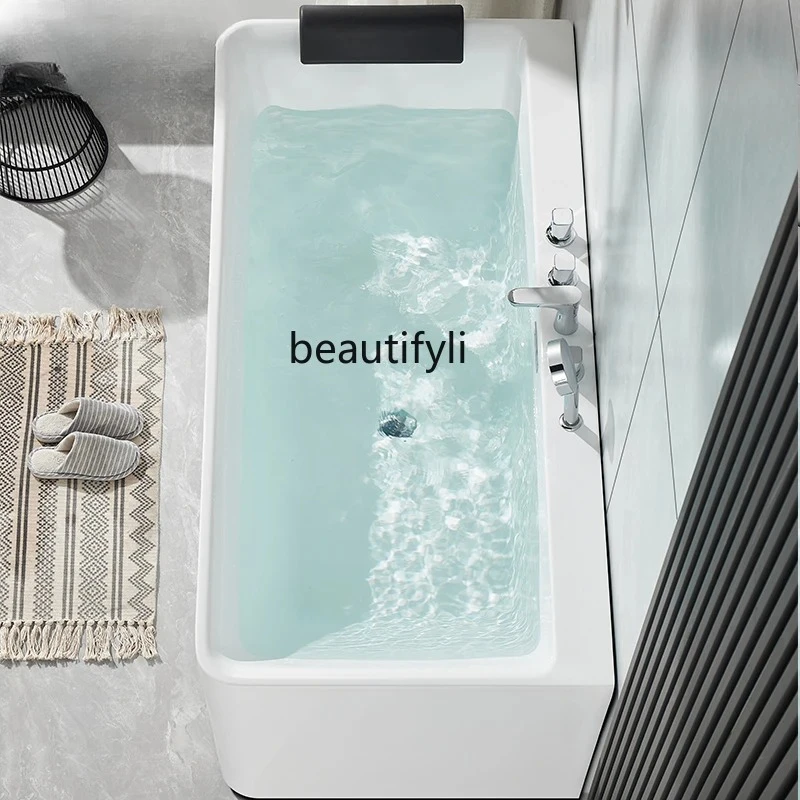 

Household independent thin edge insulation thickened, hotel small apartment acrylic bathtub 1.3-1 m