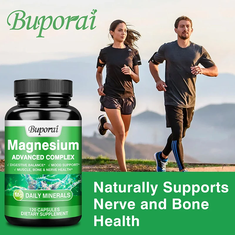 Magnesium Complex - Bone, Muscle & Heart Health Supplement, Sleep Support,Muscle Relaxation,Stress & Anxiety Relief