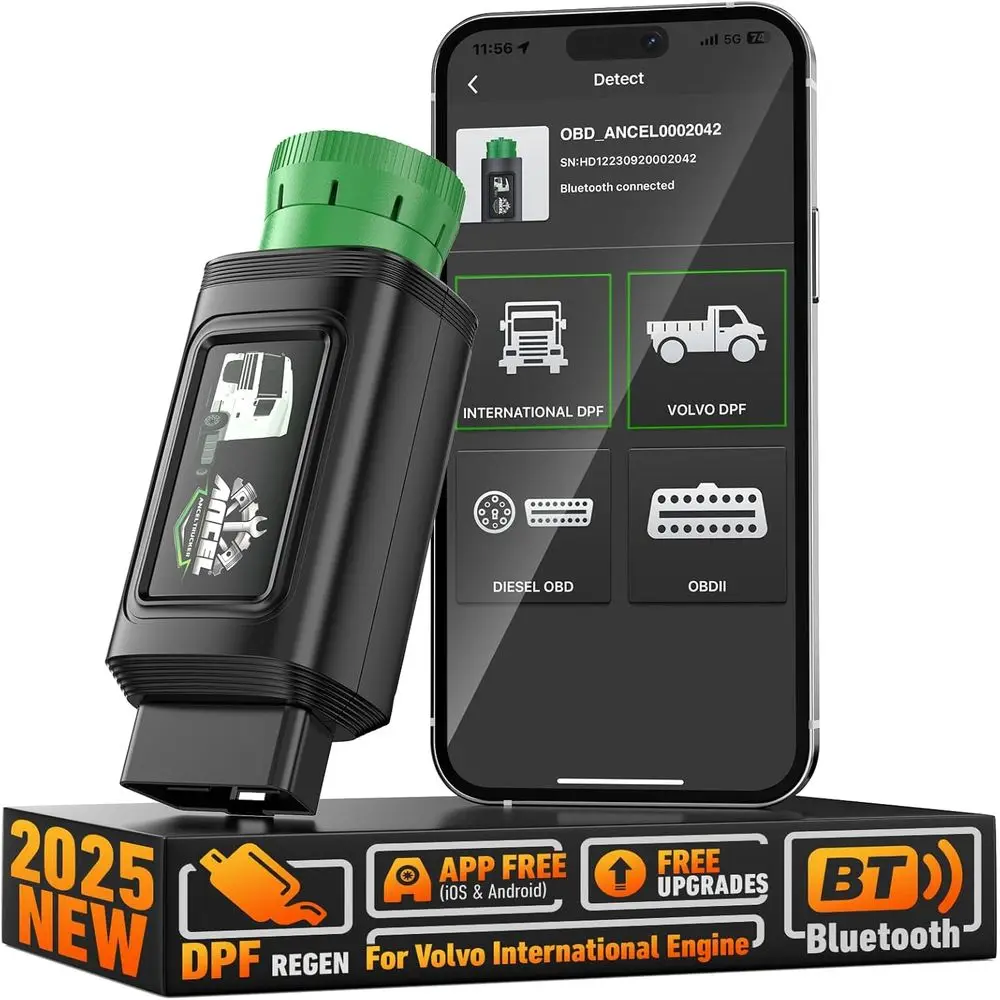 

HD120 Сверхмощный сканер грузовиков с разрешением DPF для международных двигателей MaxxForce, полносистемная HD и 2-дизельная диагностика для дизельных грузовиков