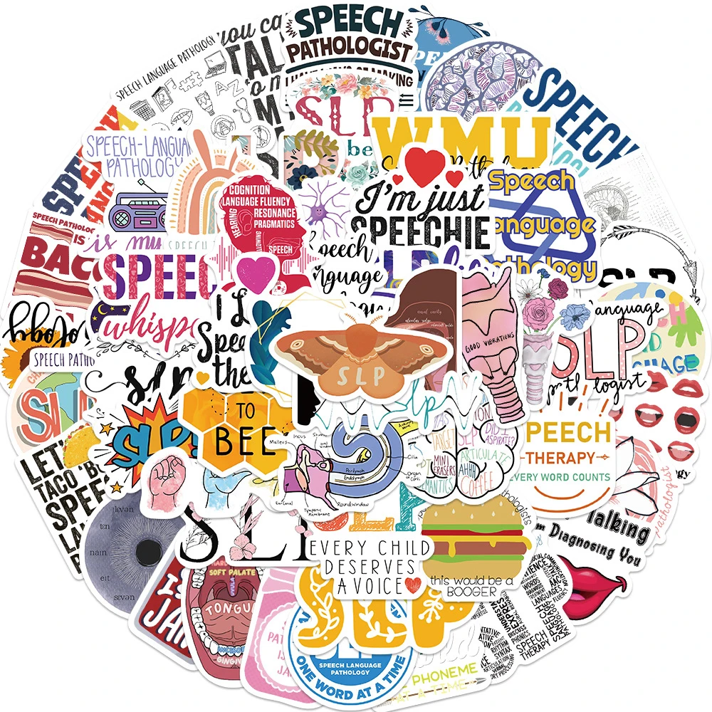 10/30/50pcs Language Pathology Series Stickers Funny Cartoon Decals Decoration Notebook Suitcase Phone Graffiti Sticker Packing