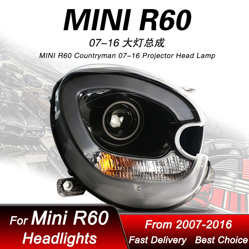 Car Headlights For BMW Mini R60 07-16 EMARK DOT LED Headlamp Assembly Upgrade High Configure Projector Lens Accessories Kit