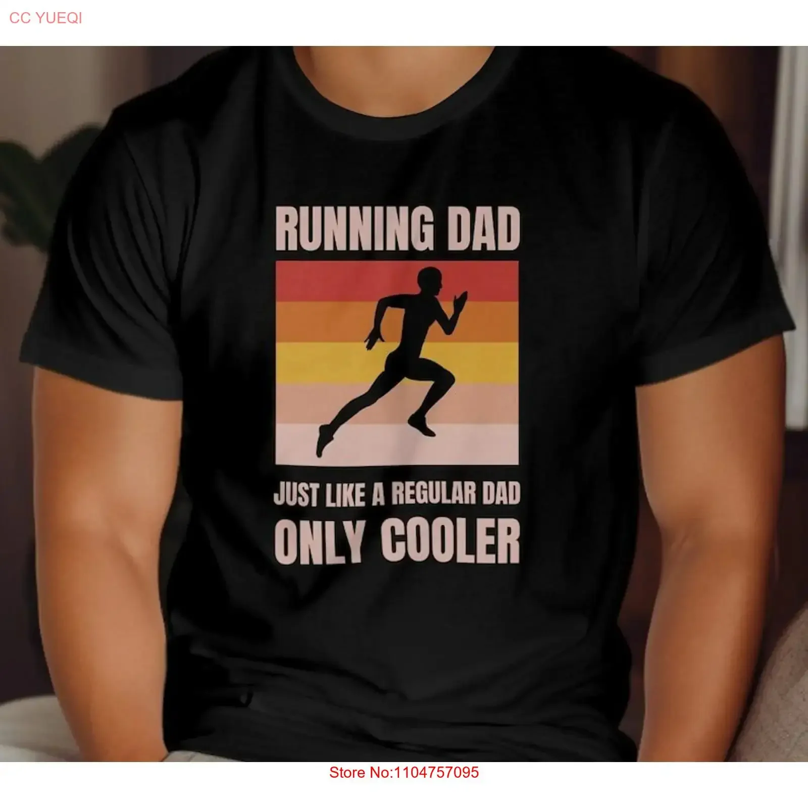 Running Dad T Shirt Father's Day Fitness Cool Runner Vintage vintage Washed Stylish designer clothes streetwear fashion