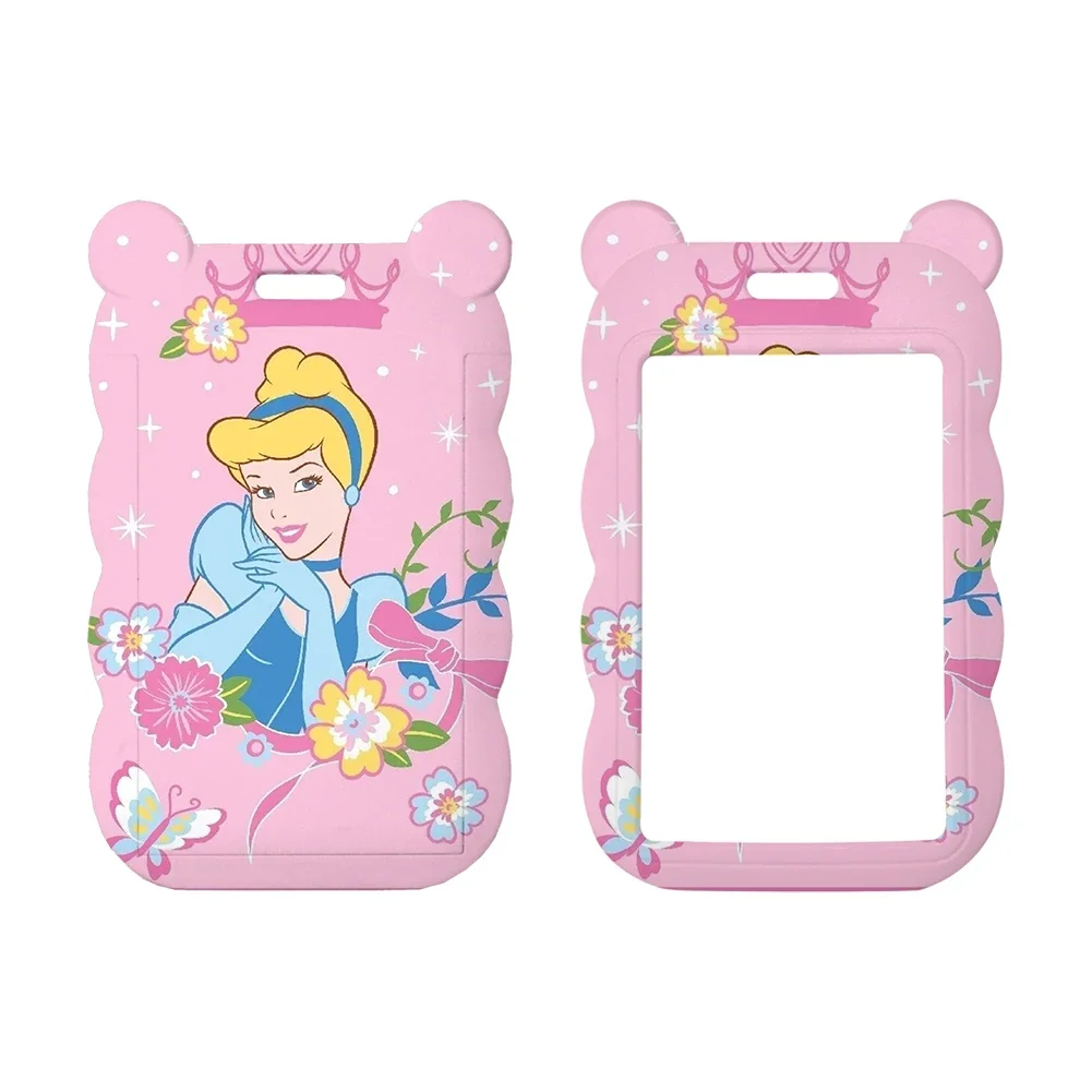 

Lovely Cinderella Disney Card Case Cover Campus Plastic Anti-Lost Phone Neck Lanyards Promotional Satin Card Holder Accessories