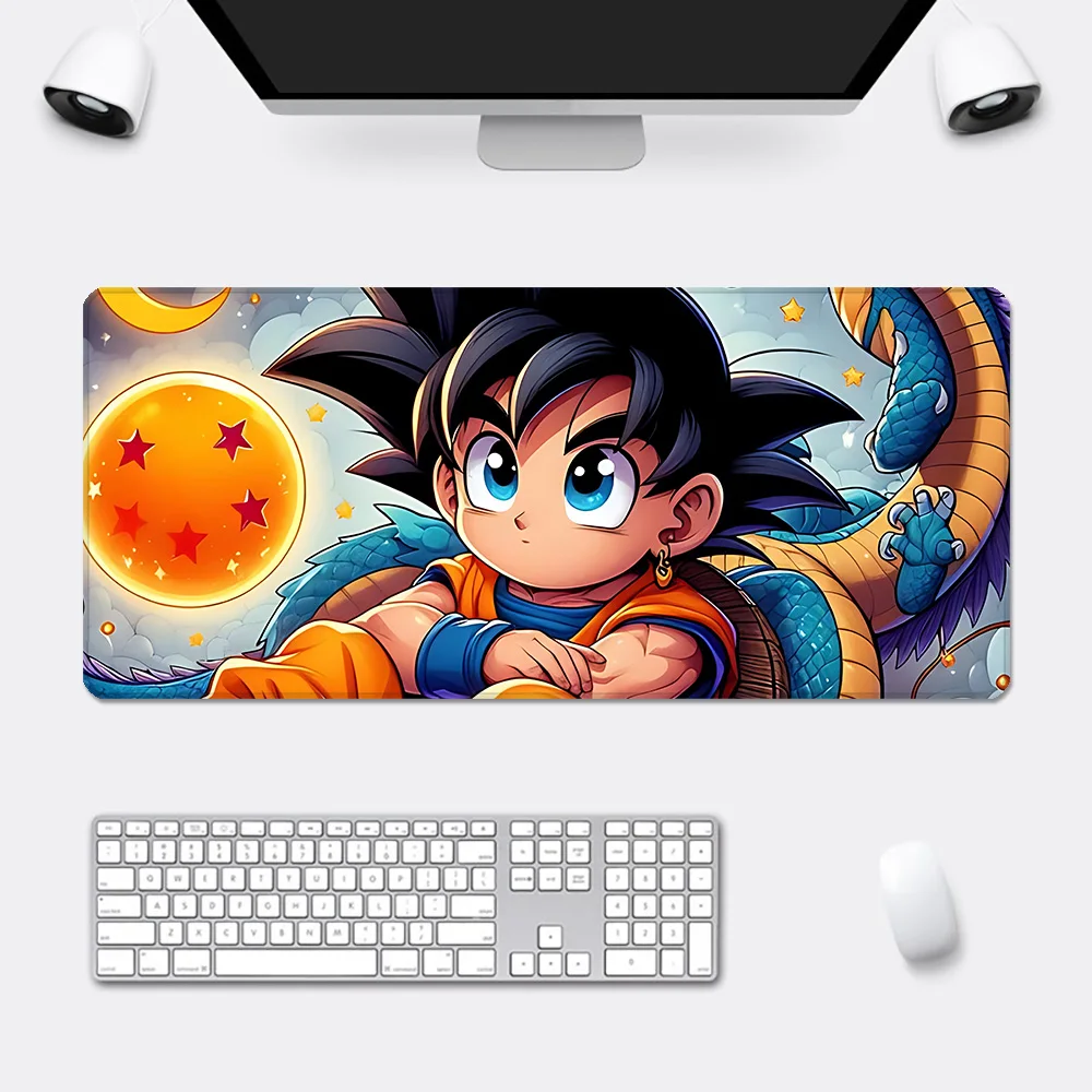 Anime Goku D-Dragons Balls Mousepad Stampa HD Giocatori di computer Bordo di bloccaggio Tappetino per mouse antiscivolo XXL90x40cm Tastiera PC Tappetino da scrivania