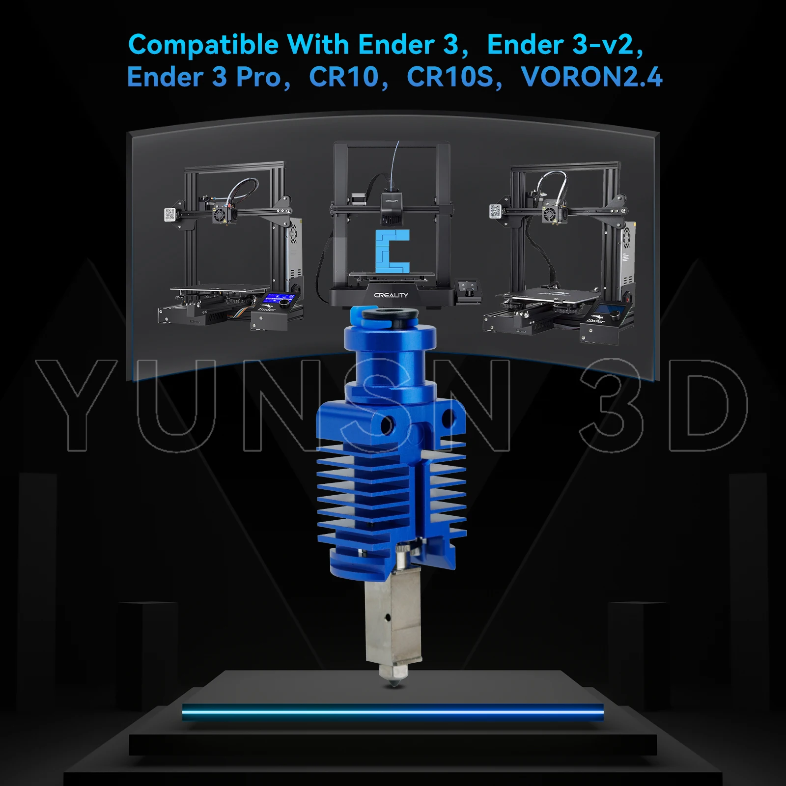 3.0 TZ E3 Hochgeschwindigkeits-Druckkopf-Upgrade-Hotend-Kit für Ender 3/3 Pro/3 V2/CR10/VORON 2.4 Hi-End-Extruder J-Head 3D-Schnelldruck – Detail 1