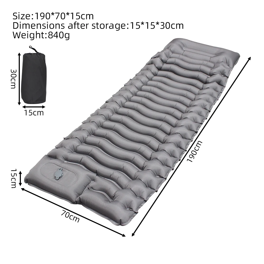 Inflatable Mattress Fast Inflating Outdoor Mat Waterproof and Thickened Outdoor Furniture Tpu Material Camping air Bed