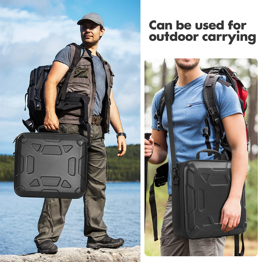 

For Starlink Mini Ultra-Light Protect Case with Dual Carry Options Shockproof Shoulder Bag Waterproof Power Cord Storage Handbag