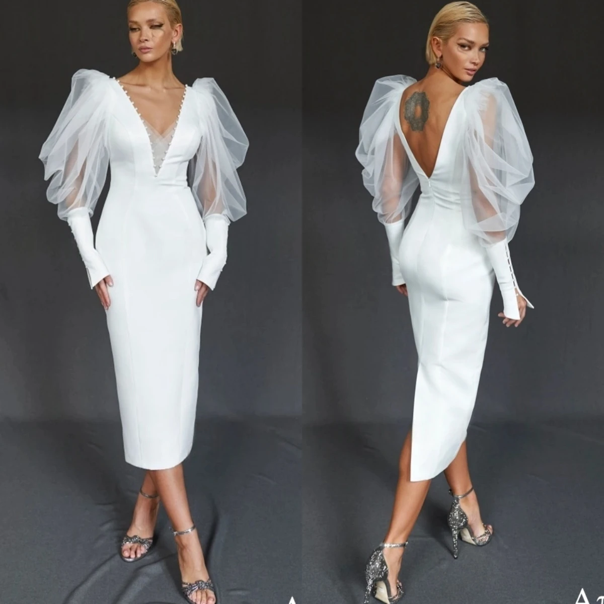 

Customized White Satin Simple Sleeveless Fashion V-neck Luxury Wedding Dress High Quality Bridal Party Temperament Bridal Gowns