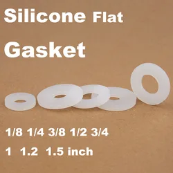 Flat Washer Thickness 0.5/1/1.5/2/3mm Silicone Gasket Flat Gasket O-Ring Seal Washer Inner Diameter 2mm-10mm Pipe Fittings