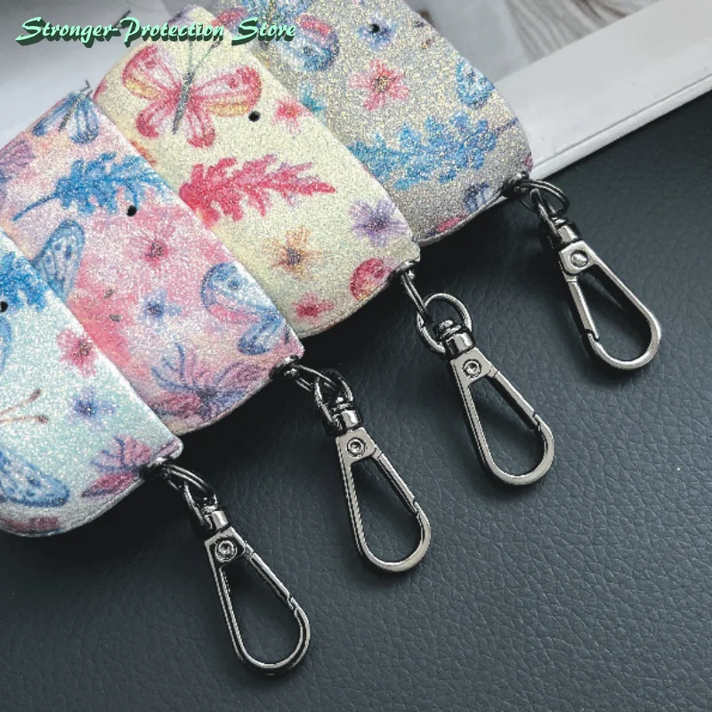 Genuine Leather For AirPods Pro 2 Case AirPods 1 2 3 cover Bluetooth Earphone Accessories Butterfly Pattern Cowhide With Buckle