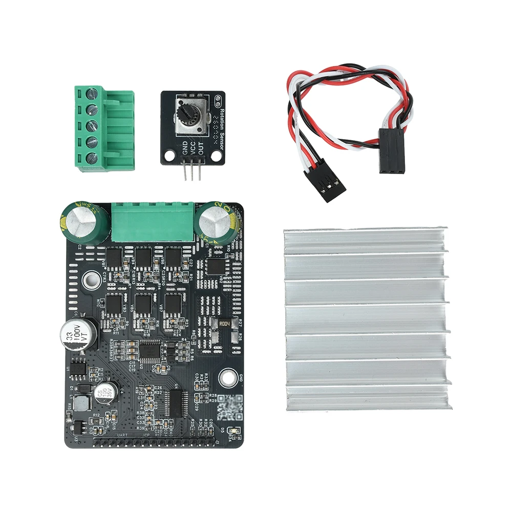 DC 6-80V 1600W BLDC Three Phase DC Brushless Motor Controller PWM Motor Driver Board Motor Regulator No Hall