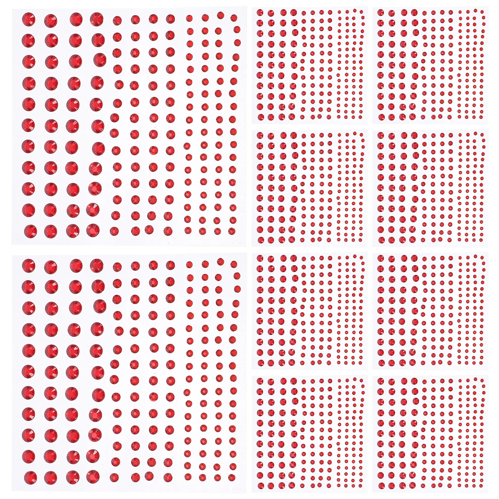 

20Pcs Acrylic Nail Jewel Stickers Rhinestones Self Adhesive Press on Flatback Charms Nail Art Decoration Accessories for Women