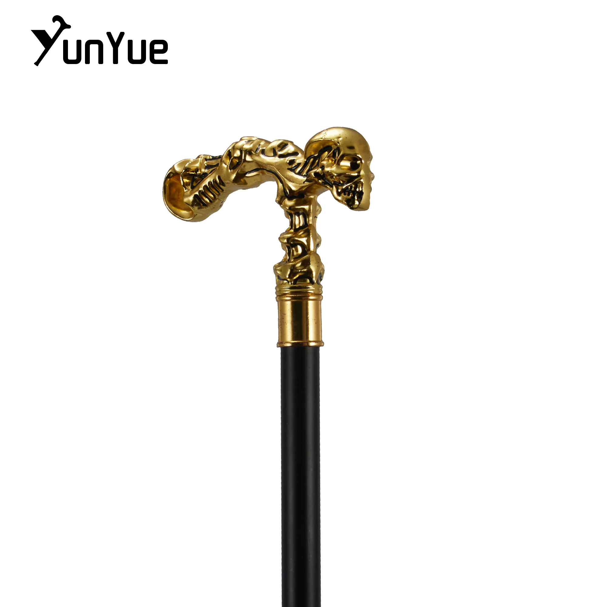الذهب الجمجمة Steampunk عصا للمشي السادة موضة ديكور عصا للمشي تأثيري القوطية خمر حفلة عصا للمشي 93 سنتيمتر