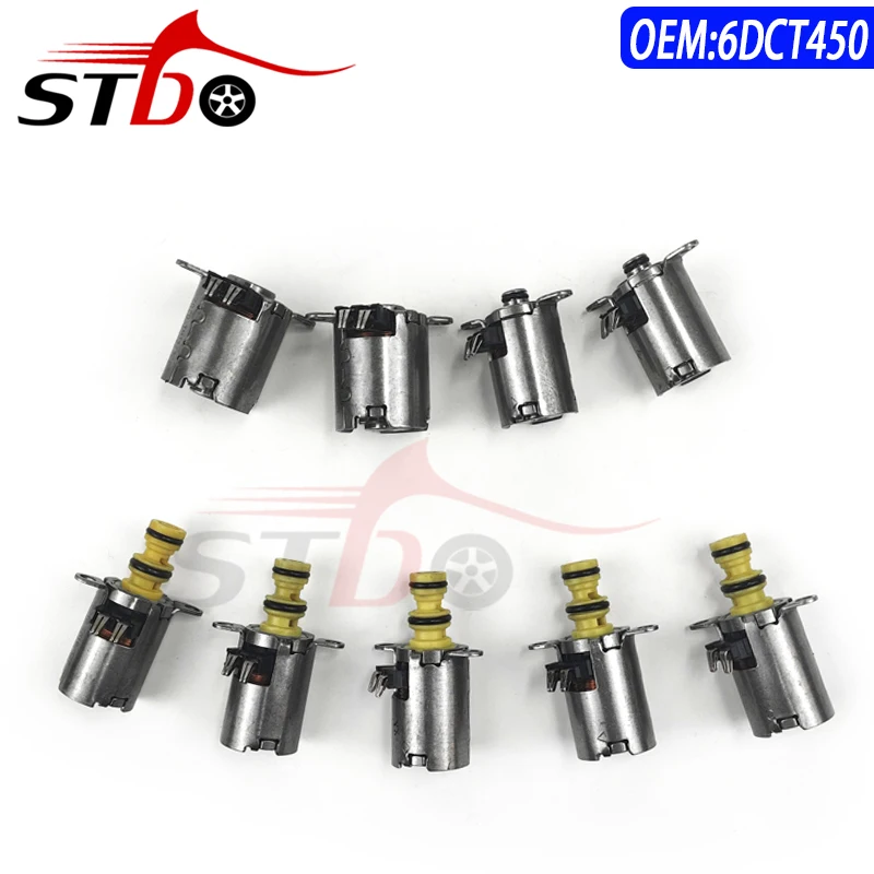 9PCS MPS6 6DCT450 DCT450 Transmission Solenoid Kit For Ford Mondeo Focus Volvo Land Rover 2008 2009 2010 2011 2012 2013 2014