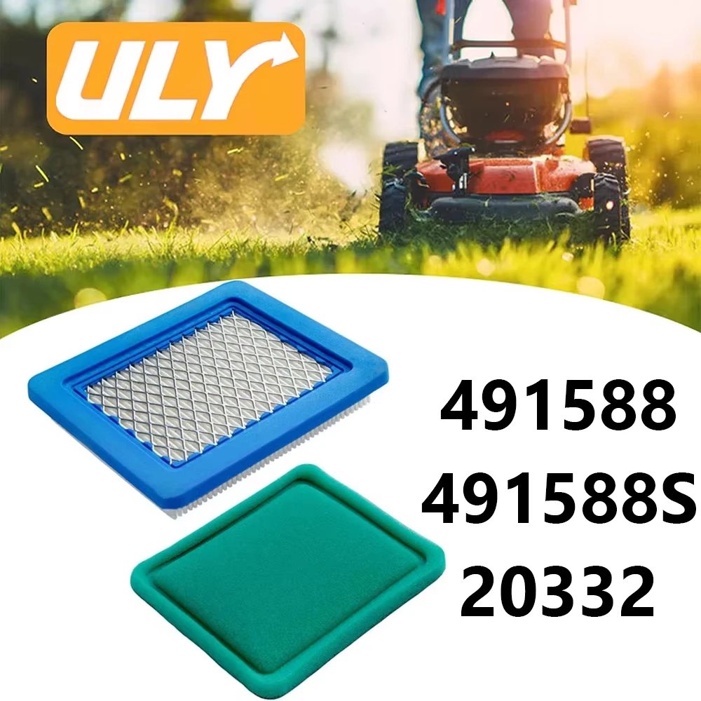 

Комплект воздушного фильтра 491588S для Briggs and Stratton 491588, Toro 20332, Craftsman 3364 — Премиум-фильтр для газонокосилок