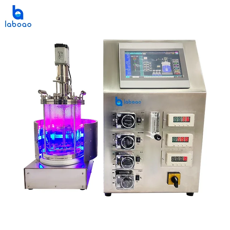 Laboao 10L High-Pressure Sterilization Glass Bioreactor Ideal for Strain Screening