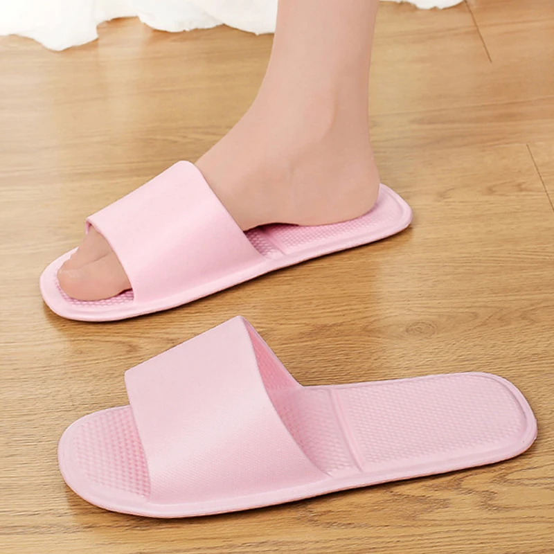 

2026 Women's Foldable Portable Home Slippers, Solid Color Hotel Slippers, Indoor Non-Slip Bath Sandals, Stylish and Comfortable